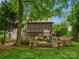 Spacious backyard featuring a multi-level deck, screened porch and brick patio, perfect for outdoor entertaining at 1655 Scotland Ave, Charlotte, NC 28207