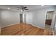 Large main bedroom features hardwood floors and an en-suite bathroom at 433 Pamela St, Gastonia, NC 28054