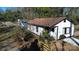 Aerial view of a white house, detached shed, and yard at 5315 Ruth Dr, Charlotte, NC 28215