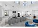 Community lounge with comfortable seating, fireplace, and a kitchenette at 721 Governor Morrison St # 425, Charlotte, NC 28211