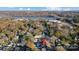 Stunning aerial view of a home near a lake, showcasing its proximity to nature and the surrounding community at 901 Edgemont Ave, Belmont, NC 28012