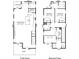 Detailed floor plan showcasing the layout of the first and second floors of the home at 901 Edgemont Ave, Belmont, NC 28012