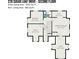 Second floor plan showing bedrooms, bathroom, and office at 228 Sugar Loaf Dr, Troy, NC 27371