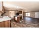 Bright kitchen with wood cabinets, laminate countertops, and an island at 3553 33Rd Street Ne Dr, Hickory, NC 28601