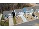 Aerial view of three houses and street at 244 Court House Ave, York, SC 29745