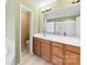 Double vanity bathroom with a separate shower and toilet at 6428 Hasley Woods Dr, Huntersville, NC 28078