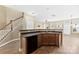 Kitchen with dark countertops and stainless steel sink at 6428 Hasley Woods Dr, Huntersville, NC 28078