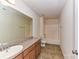 Bathroom with granite countertop and a bathtub shower at 7534 April Mist Trl, Huntersville, NC 28078