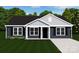 New house exterior rendering with gray siding and white trim at 872 Old Mocksville Rd # 1, Statesville, NC 28625