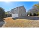 Large backyard with grassy area and fence at 9805 Carson Whitley Ave, Charlotte, NC 28277