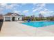 Community pool with lounge area, playground, and pristine blue water, perfect for relaxation and recreation at 3033 Eastcott Ave, Monroe, NC 28110