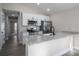 Modern kitchen with white cabinets and granite countertops at 511 E Sycamore St, Lincolnton, NC 28092