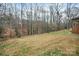 A large backyard with mature trees, offering a private and serene setting, perfect for outdoor activities and relaxation at 216 Delview Dr, Cherryville, NC 28021