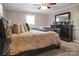 Bedroom with wooden furniture and carpet floors at 216 Delview Dr, Cherryville, NC 28021