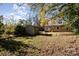 Backyard with shed and mature trees at 2630 Druid Hills Way, Charlotte, NC 28206