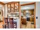 Kitchen with wood cabinets and breakfast bar at 3116 Old Montgomery Place Rd, Monroe, NC 28112