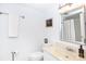 Bathroom with white vanity, toilet, and shower at 4754 Hedgemore Dr # S, Charlotte, NC 28209