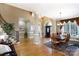 Formal dining room with hardwood floors and a large window at 1038 Rolling Park Ln, Fort Mill, SC 29715