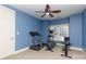 Home exercise room is complete with treadmill, elliptical, and stationary bike at 1038 Rolling Park Ln, Fort Mill, SC 29715