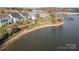 Waterfront community with houses and boat docks at 112 Sisters Cove Ct, Mooresville, NC 28117