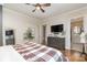 Main bedroom with ensuite bathroom and walk-in closet at 112 Sisters Cove Ct, Mooresville, NC 28117