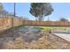 Fenced backyard provides privacy and space, complete with grassy area and an outdoor patio at 287 Young Sw Ave, Concord, NC 28025