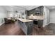 Basement kitchenette with granite countertops and stainless steel appliances at 404 Yorkfield Dr, Shelby, NC 28150