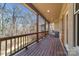 Relaxing deck with wooded views and comfortable seating at 404 Yorkfield Dr, Shelby, NC 28150