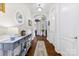 Bright and spacious foyer with hardwood floors and decorative accents at 1246 Gold Rush Ct, Fort Mill, SC 29708