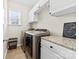 Laundry room with washer, dryer, and overhead storage at 1246 Gold Rush Ct, Fort Mill, SC 29708