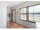 Bright entryway with laminate flooring and neutral walls at 202 Mountain View Dr, Taylorsville, NC 28681