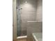 Modern bathroom with a glass shower enclosure and stylish tile at 325 Queens Rd # 15, Charlotte, NC 28204