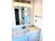 Double sink bathroom vanity with quartz top at 6130 Heathstone Ln, Charlotte, NC 28210