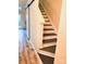 Modern stairs leading to the second floor at 6130 Heathstone Ln, Charlotte, NC 28210