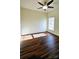 Bedroom with hardwood floors and ceiling fan at 1001 Jessica Ln, Matthews, NC 28104