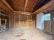 Interior shot of shed featuring wood flooring, built-in shelving, and ample storage space at 110 Yorktowne St, Fort Mill, SC 29715