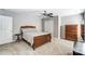 Bedroom with a double bed, dresser, and ceiling fan at 3116 S Legacy Park Blvd, Fort Mill, SC 29707