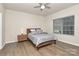 Cozy bedroom with wood-look floors and a ceiling fan at 5762 Soft Shell Dr, Lancaster, SC 29720