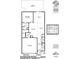 First floor plan showing kitchen, living room, primary bedroom, and garage at 5762 Soft Shell Dr, Lancaster, SC 29720