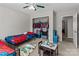 bedroom with twin beds, closet, and fun decor at 697 Maple Ridge Cir, Salisbury, NC 28147