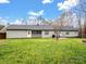 House backyard with green lawn and raised garden beds at 2430 Lazy Oak Dr, Lancaster, SC 29720