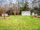 Large backyard with shed and solar panels; plenty of green space at 2430 Lazy Oak Dr, Lancaster, SC 29720