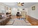 Living room with hardwood floors and comfy seating at 2430 Lazy Oak Dr, Lancaster, SC 29720