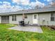 Stamped concrete patio with seating area, adjacent to the house at 2430 Lazy Oak Dr, Lancaster, SC 29720