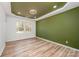 Bedroom with tray ceiling, recessed lighting, and new floors at 2503 Parnell Dr, Shelby, NC 28150