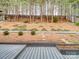 Landscaped backyard with deck and wooded backdrop at 2565 Meadow Crossing Dr, Dallas, NC 28034