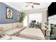 Cozy living room with a fireplace, ample natural light, and comfortable seating at 4146 La Crema Dr, Charlotte, NC 28214