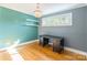 Charming bedroom with hardwood floors, and built-in shelves at 549 Spring Sw St, Concord, NC 28025