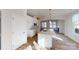 Modern kitchen featuring a large island, white cabinets, and stainless steel appliances at 9605 Pointer Rd # 78, Huntersville, NC 28078