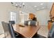 Dining room with wood table and tile flooring at 10302 Sawtimber Ct, Huntersville, NC 28078